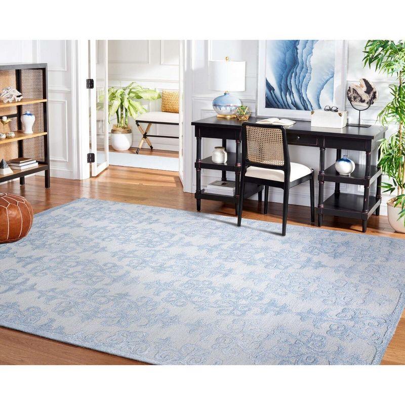 Bella BEL127 Hand Tufted Area Rug - Blue - 8'x10' - Safavieh.