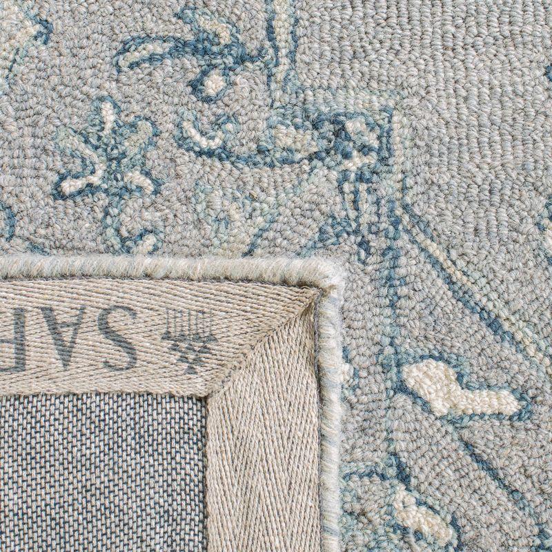 Micro-Loop MLP504 Hand Tufted Indoor Runner Rug - Light Grey/Ivory - 2'3"x9' - Safavieh