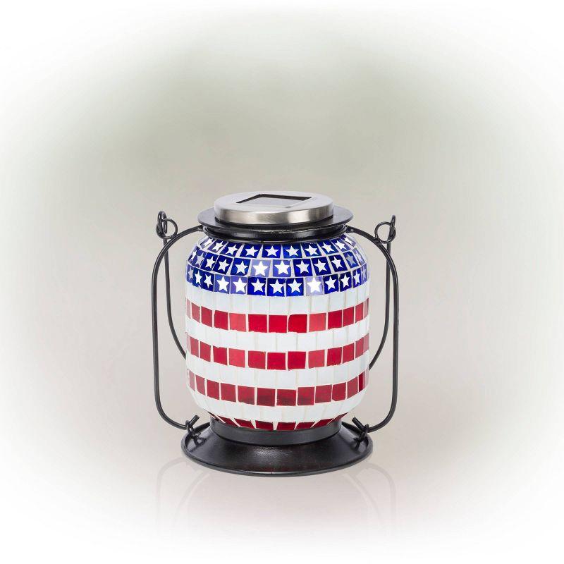 7'' Solar Powered Integrated LED Outdoor Lantern