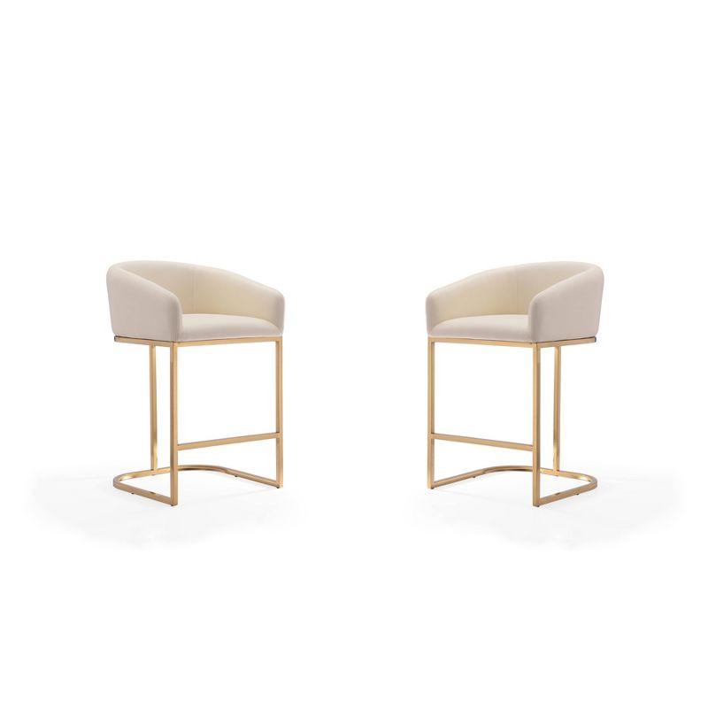 Bolland Upholstered Counter Stool with Metal Frame