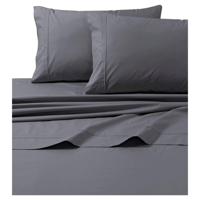 Cotton Percale Solid Sheet Set 300 Thread Count - Tribeca Living®