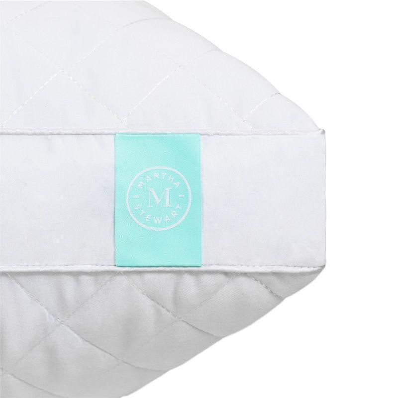 White Cotton Quilted Memory Foam Hypoallergenic Pillow Set