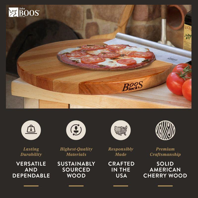 John Boos John Boos 18" Round Cutting Board, 1.5" Edge Grain