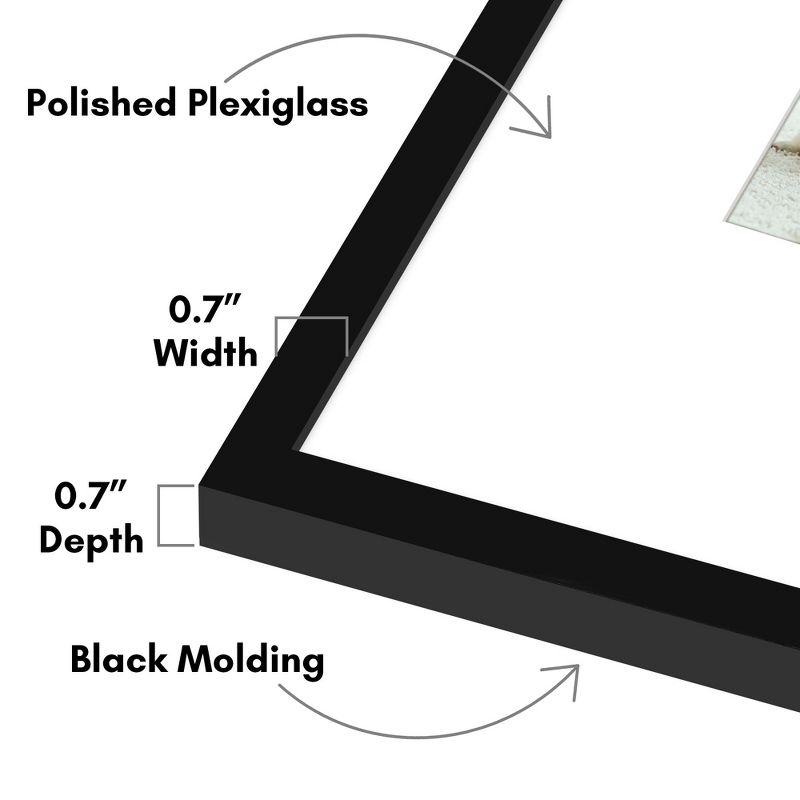 Americanflat Picture Frame with Oversized Mat - Gallery-Style Frames for Photos or Artwork - Multiple Sizes