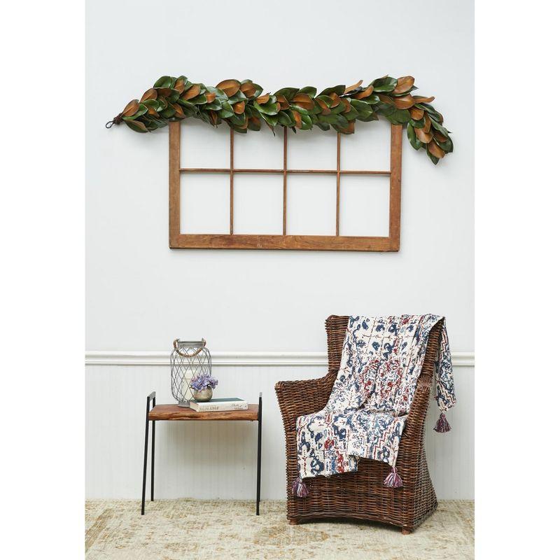 C&F Home 50" x 60" Taarush Red & Blue Grunge Pattern w/ Tassels Cotton Super Soft Cozy Accent Throw Blanket