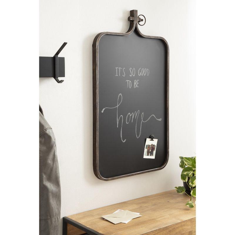 Yitro Industrial Bronze Magnetic Chalkboard with Ornamental Crown, 20x35