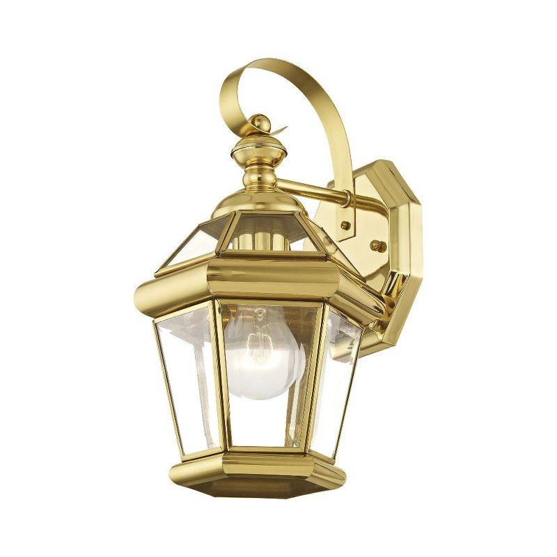 Livex Lighting Georgetown 1 - Light Wall Light in  Polished Brass