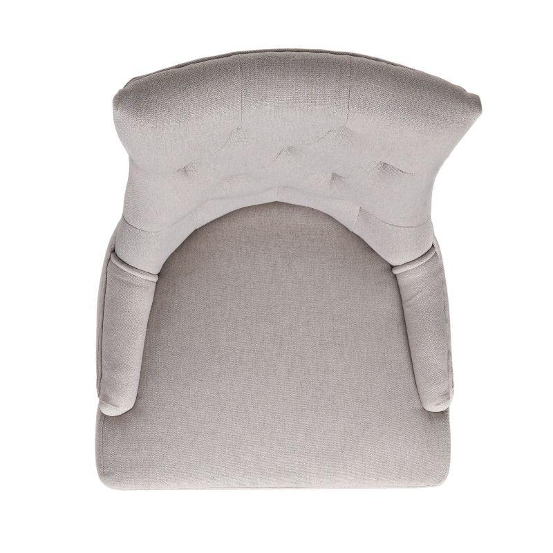 Christopher Knight Home Maggie Contemporary Tufted Armless Dining Chairs (Set of 2), Light Gray/Fabric