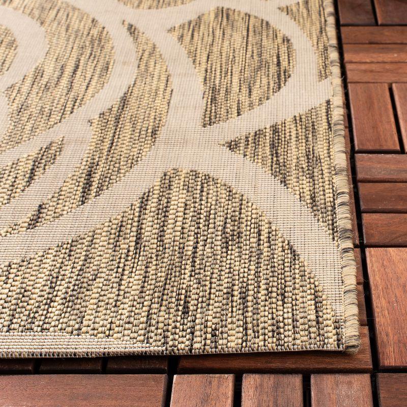 Courtyard CY5141 Power Loomed Indoor/Outdoor Area Rug - Coffee/Sand - 5'3"x7'7" - Safavieh.