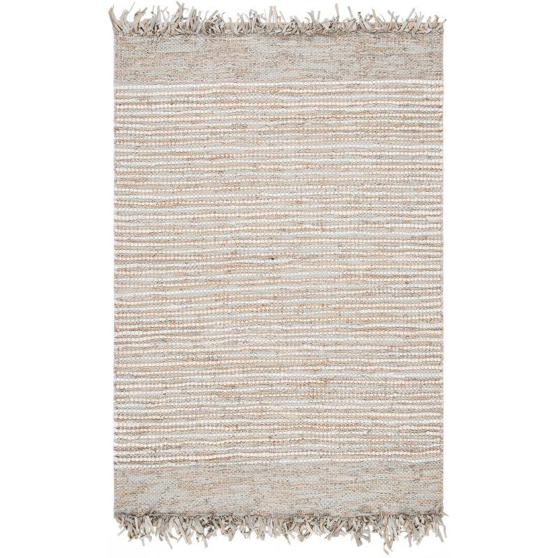 Vintage Leather VTL373 Hand Woven Area Rug - Beige/Multi - 4'x6' - Safavieh.