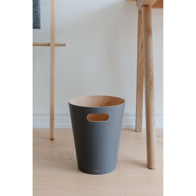 Zallie Trash Can - Charcoal