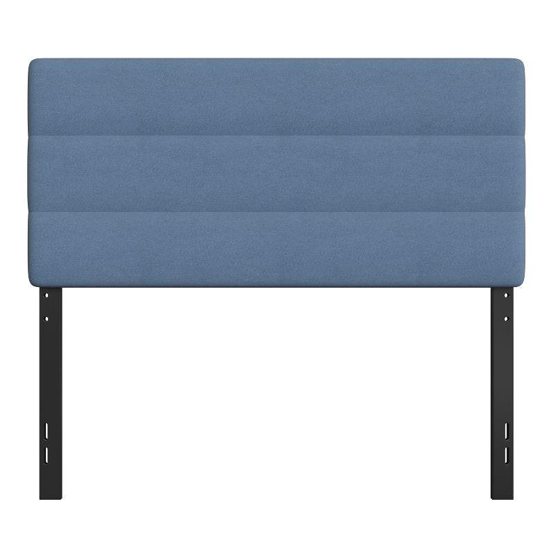 Flash Furniture Paxton Full Channel Stitched Fabric Upholstered Headboard, Adjustable Height from  44.5" to 57.25" - Blue