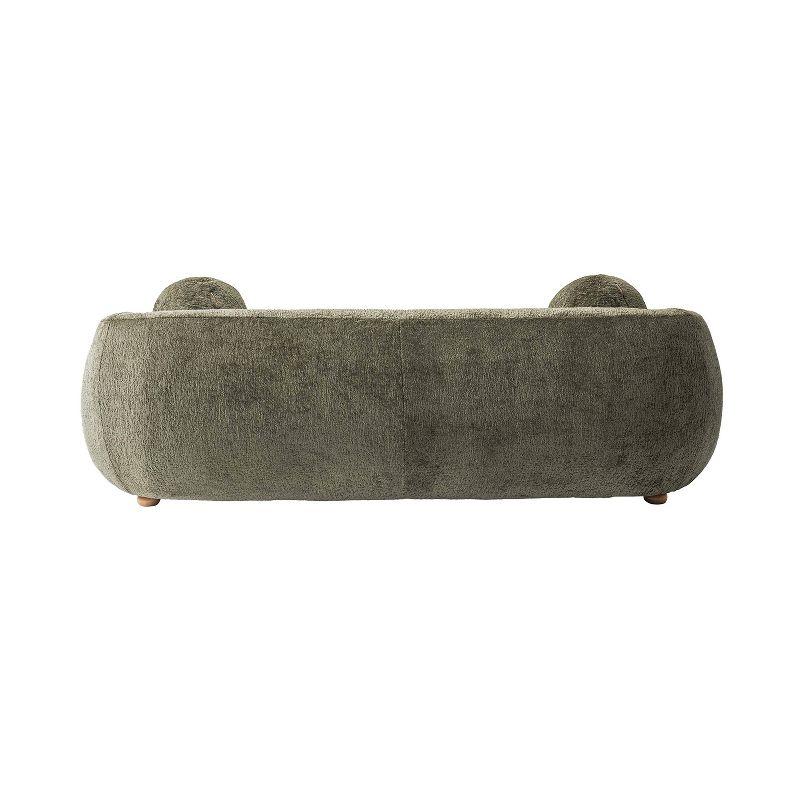 Manhattan Comfort 85.8" Tribeca Modern Chenille Upholstered Sofa Olive Green