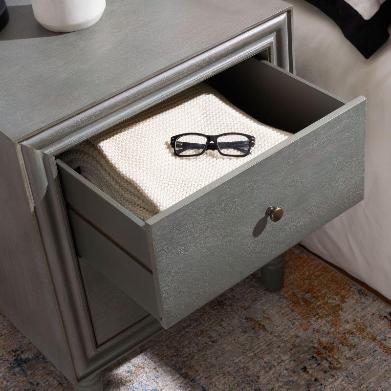 Blaise Nightstand With Storage - AMH6605 - Ash Grey - Safavieh Couture