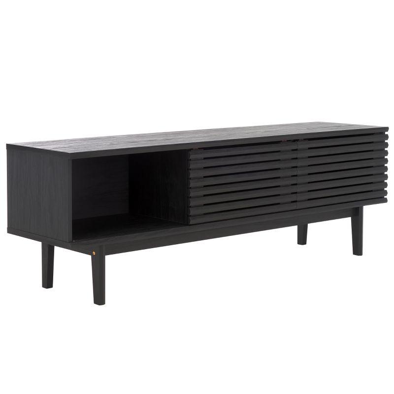 Aricia Large 2 Door Media Stand - Black - Safavieh