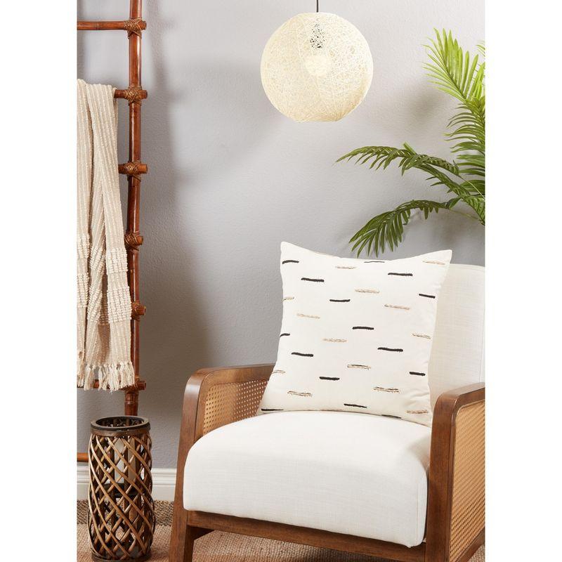 Saro Tonga Collection Cotton Throw Pillow