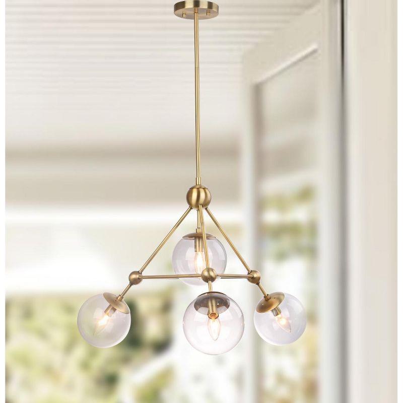 Bain 4 Light 32" Pendant - PND4006 - Bronze - Safavieh