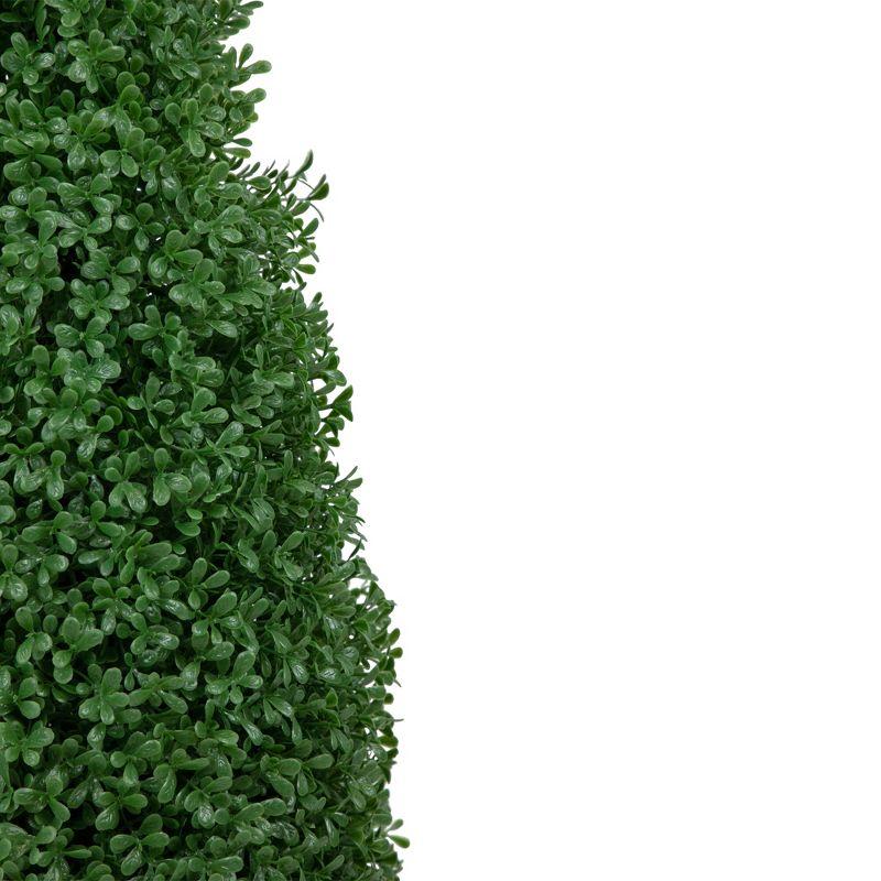 Northlight 30" Artificial Boxwood Cone Topiary Tree with Round Pot, Unlit