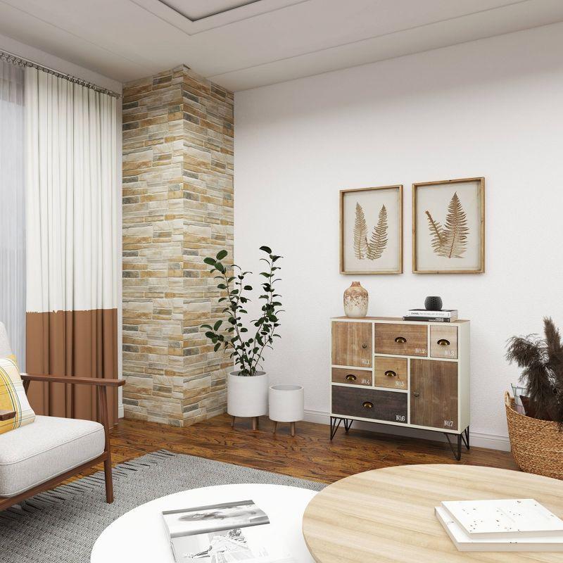 Set of 2 Cylindrical Fiberclay Planters - Olivia & May