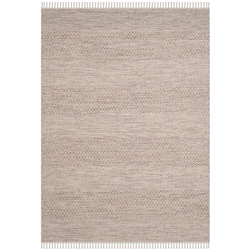 Montauk MTK330 Hand Woven Indoor Accent Rug - Ivory/Steel Grey - 4'x6' - Safavieh