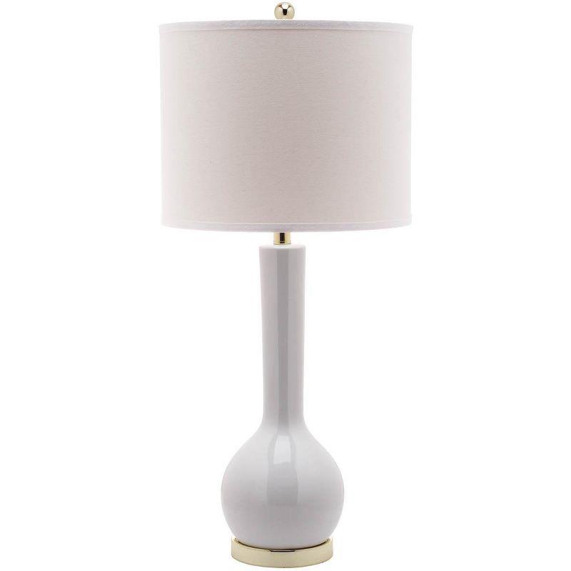 Mae Long Neck Table Lamp - 30.5 Inch Height - LIT4091 - White - Safavieh