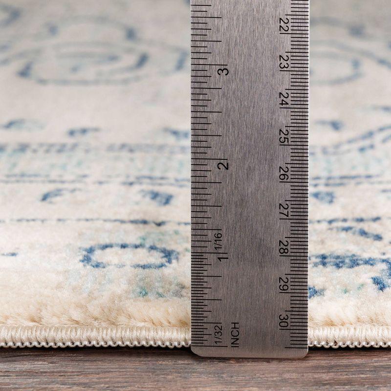 Livabliss 7'10"x9'11" Thatch Traditional Rug Blue: Medium Pile, Fade & Stain-Resistant, Indoor Use