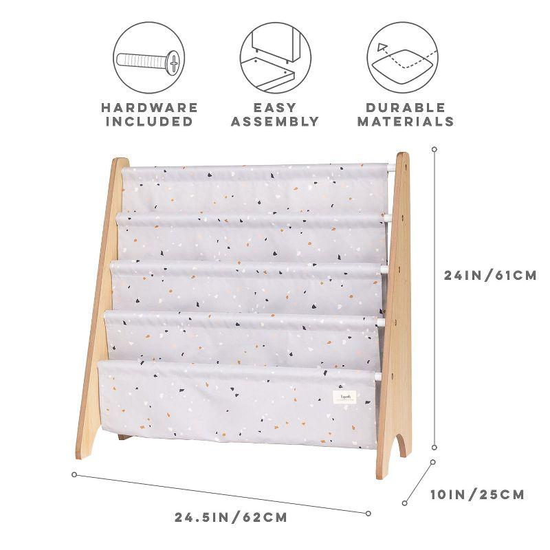 3 Sprouts - Book Shelf - Kids Book Rack Organizer  - Baby Room Bookcase