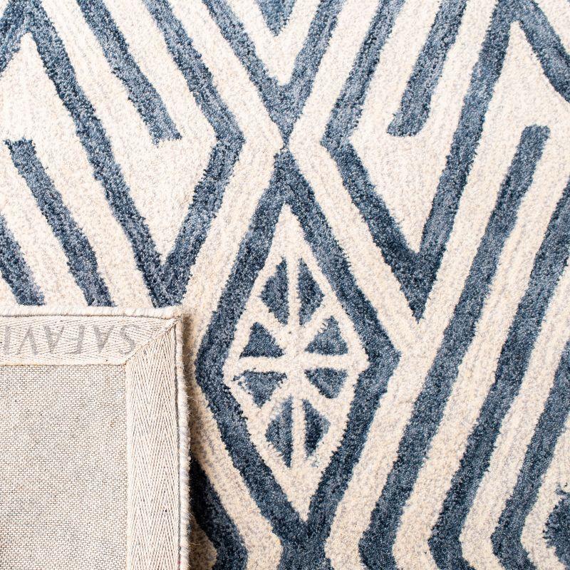 Micro-Loop MLP611 Hand Tufted Area Rug - Blue/Ivory - 8'x10' - Safavieh.