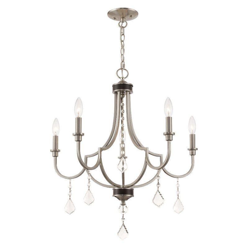 Livex Lighting Glendale 5 - Light Chandelier in  Brushed Nickel