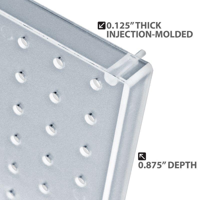 The DIY Multi-Purpose 10-Piece Pegboard Wall Organizer Kit with One Panel and Accessory Assortment (13.5"W x 22"H)