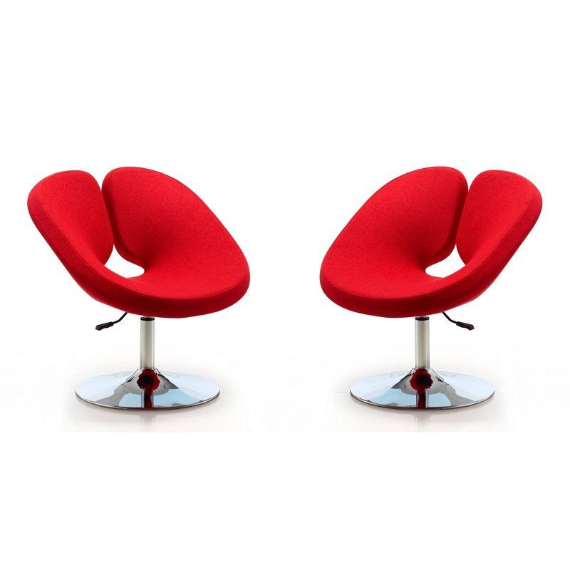 Upper Square™ Mori Upholstered Swivel Barrel Chair (Set of 2)