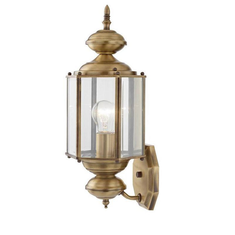 Livex Lighting Outdoor Basics 1 - Light Wall Light in  Antique Brass