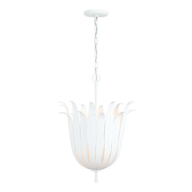 Eden 4-Light Textured White Bohemian Pendant Light