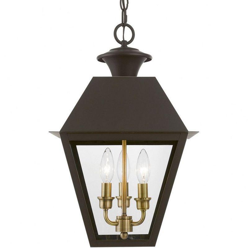 Livex Lighting Wentworth 3 - Light Pendant in  Bronze/Antique Brass