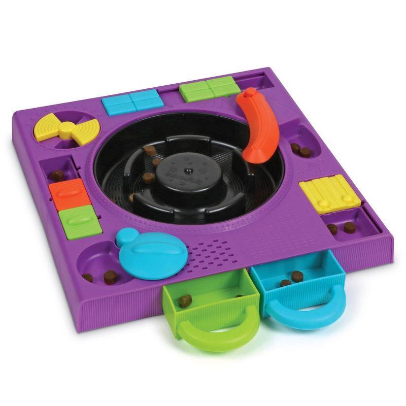 Brightkins DJ Doggo Multicolor Puzzle Feeder Treat Dispenser