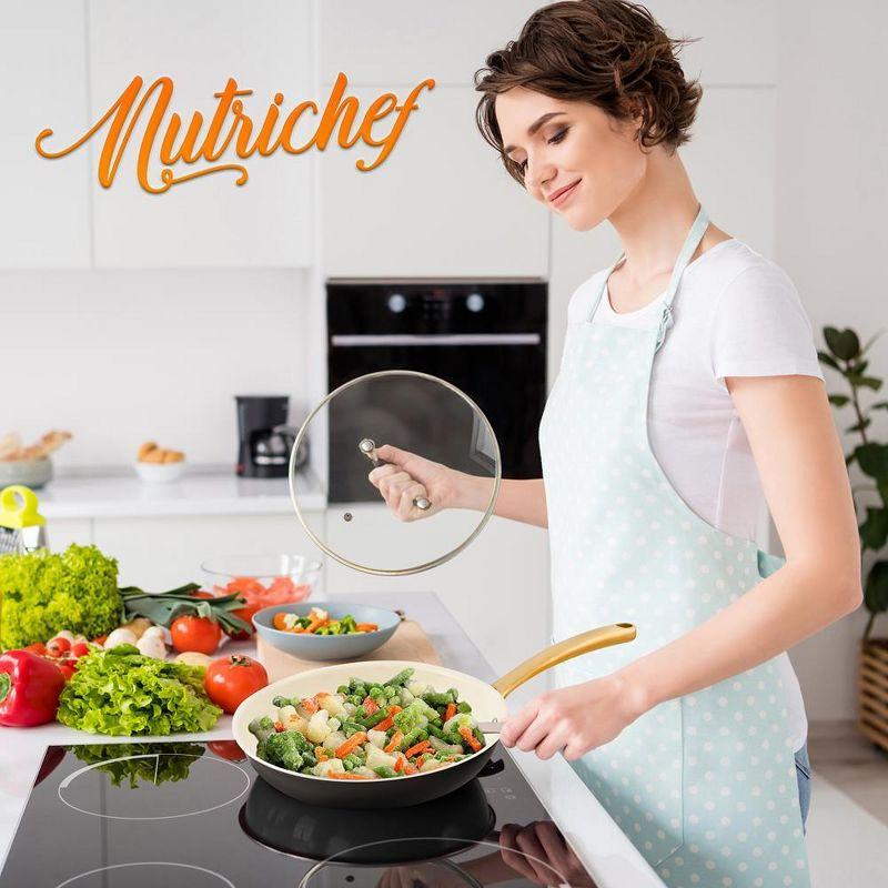 NutriChef NutriChef 14 in. Non Stick Aluminum Frying Pan