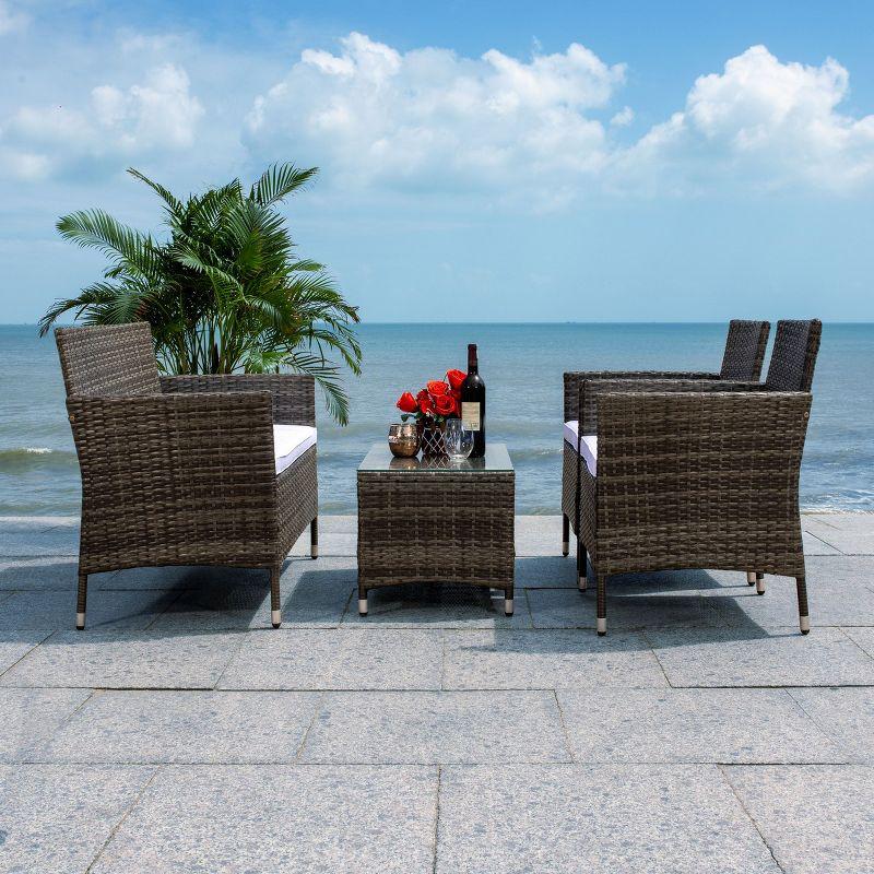 Bandele 4 Piece Patio Outdoor Living Set  - Safavieh