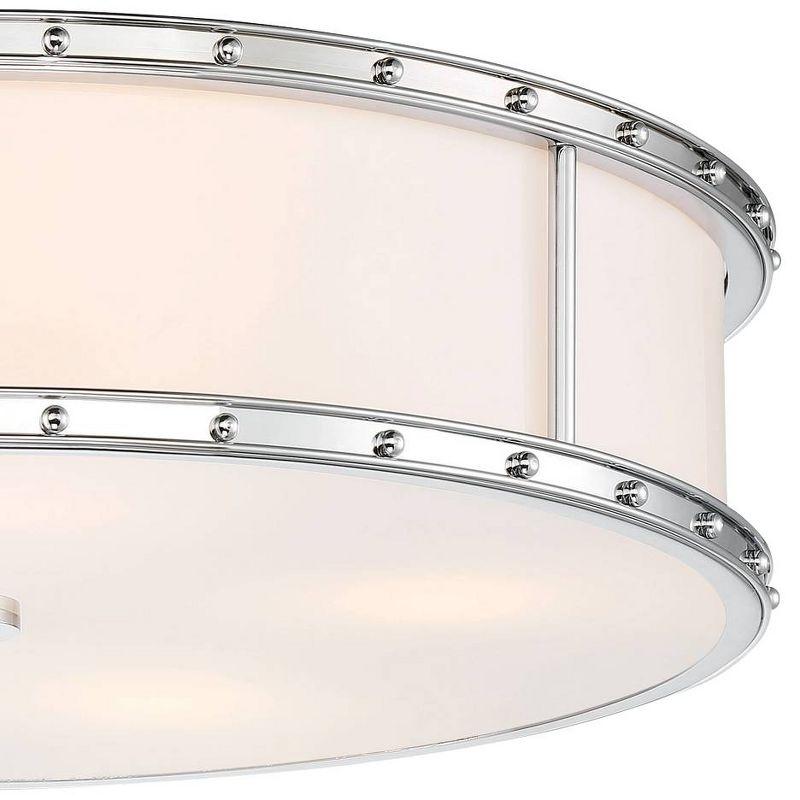 Minka Lavery With Etched Opal Led Flush Mount Light