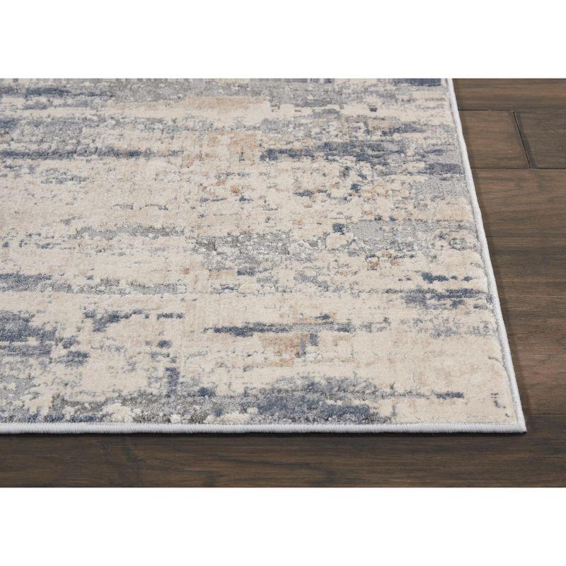 Nourison Rustic Textures Abstract Modern Indoor Area Rug Beige/Grey 2'2" x 7'6"