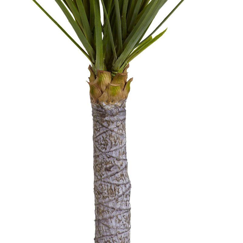 3-Foot Green Silk Yucca Tree with Iron Pot