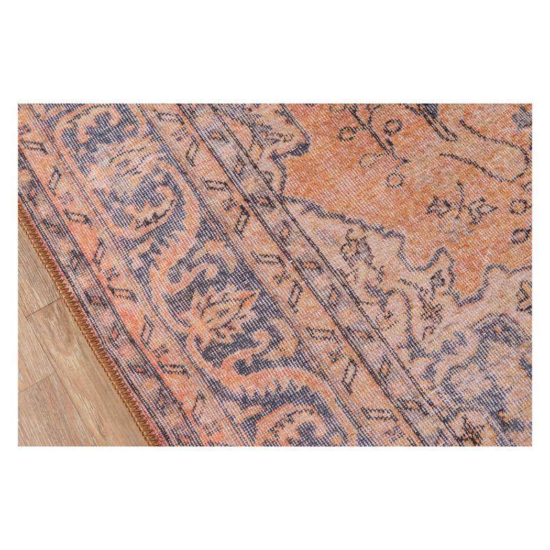 2'x3' Medallion Loomed Accent Rug Copper - Momeni: Traditional Rectangle, Low Pile, Indoor, Polyester