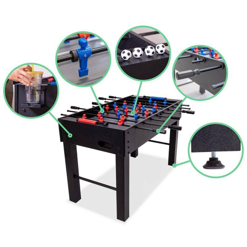 Gosports 48" Game Room Size Foosball Table - Includes 4 Balls And 2 Cup Holders