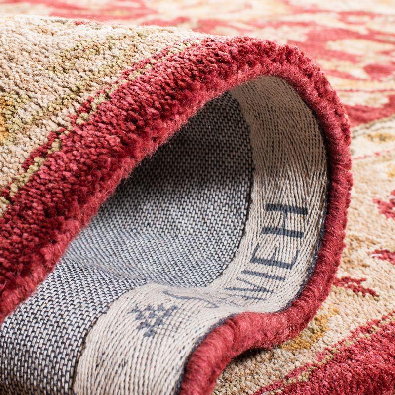 Anatolia AN522 Hand Tufted Indoor Area Rug - Red/Ivory - 8'x8' - Safavieh