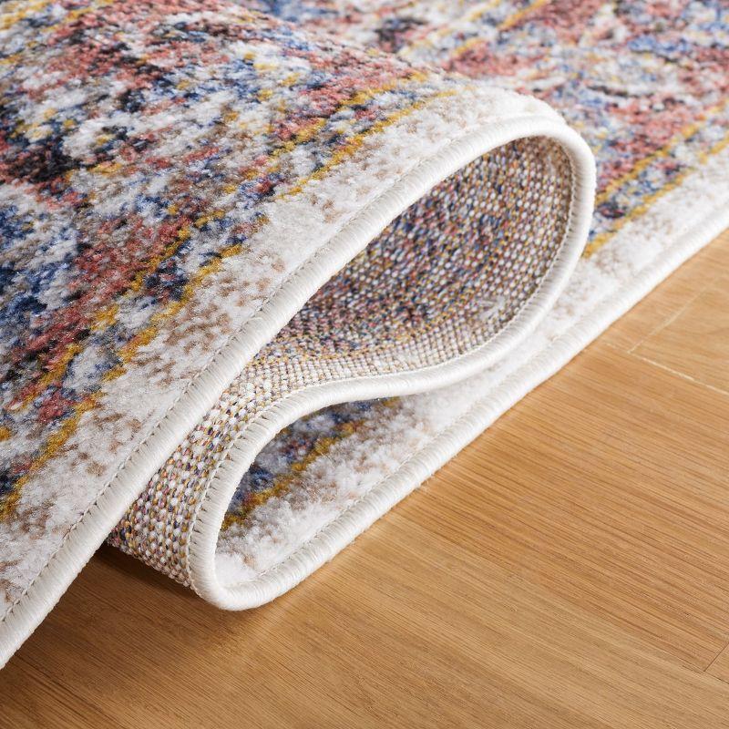 Astoria ASA402 Power Loomed Area Rug - Ivory/Blue Rust - 8'x10' - Safavieh.