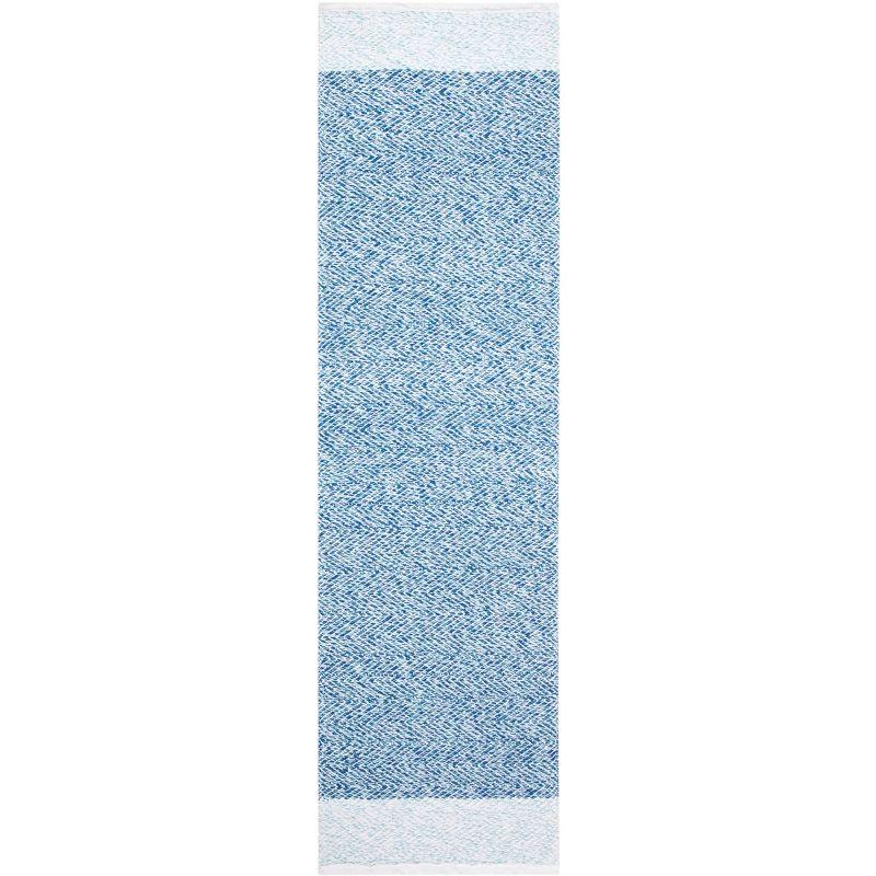 Nantucket NAN148 Hand Loomed Runner Rug - Ivory/Blue - 2'3"x8' - Safavieh.