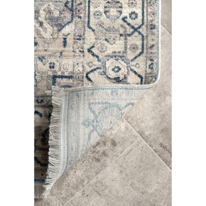 Nuloom Harriet Oriental/Persian 4x6 Indoor Area Rug for Living Room Bedroom Dining Room Kitchen, Grey/Multicolor