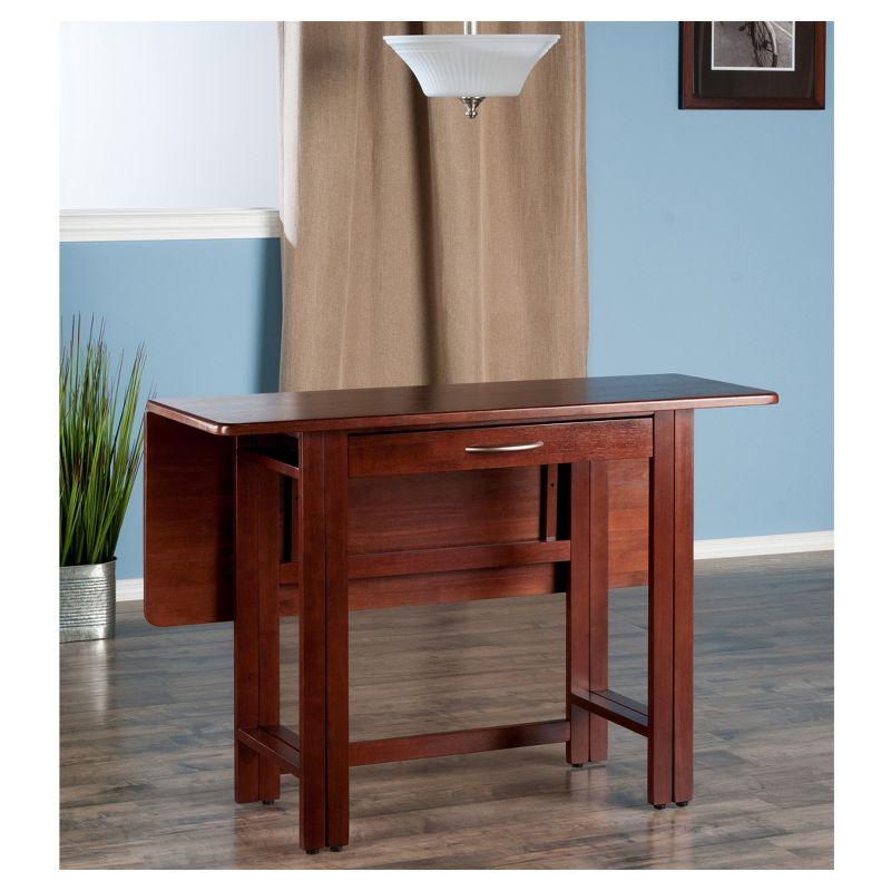 41.73'' Solid Wood Rectangular Folding Table