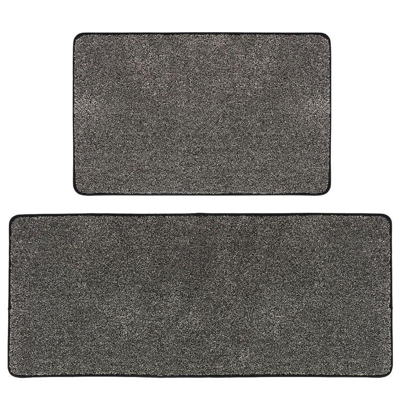 Speckled Kitchen Rug Set - 20x32 & 20x48 Inches Kitchen Mats, Super Soft, (Set of 2)