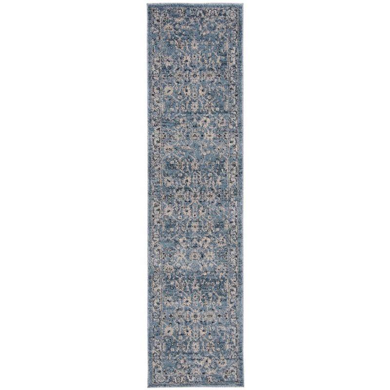 Charleston CHL413 Loomed Indoor Runner Rug - Navy/Light Grey - 2'x8' - Safavieh