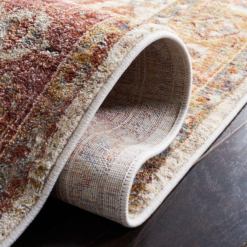 Valencia VAL568 Power Loomed Area Rug - Ivory/Rust - 4'x6'2" - Safavieh.